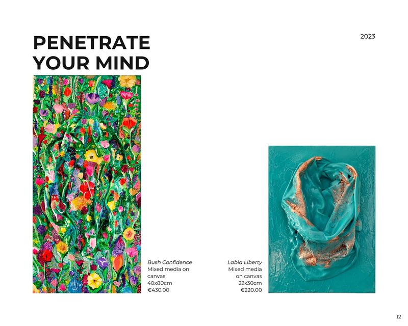 Penetrate Your Mind — collection opening in Monica Mills’ art catalogue