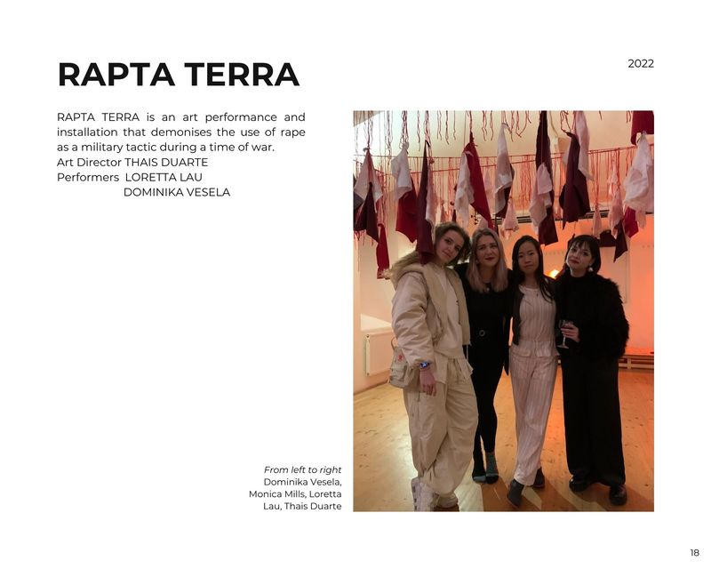 Rapta Terra — collection opening in Monica Mills’ art catalogue